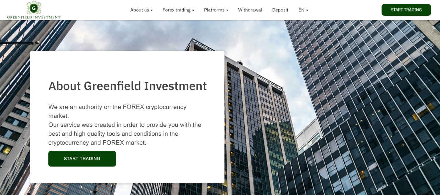 Обслуживание в Greenfield Investment