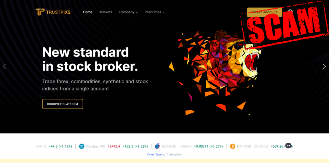 Анализ сайта брокера Trustpixs: можно ли ему доверять?