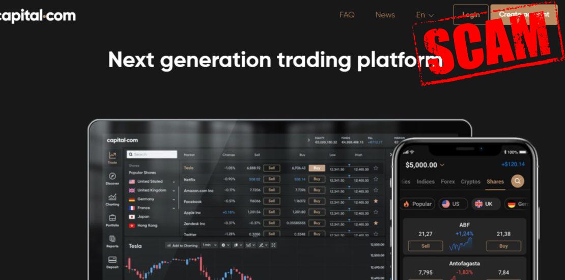 Рабочая платформа Capital.com. Обзор брокера